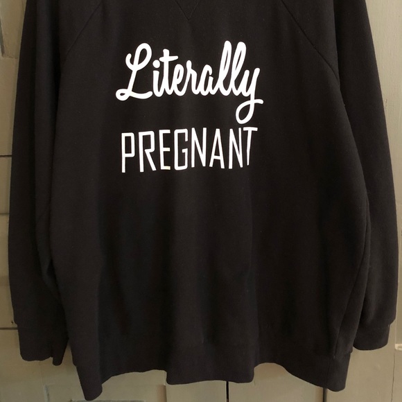 HOST PICK! Motherhood Maternity blk sweatshirt,SM - Picture 4 of 6
